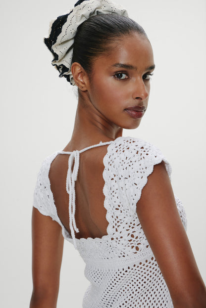 Frankies Bikinis sale Eloise Crochet Mini Dress - Angel's Meadow