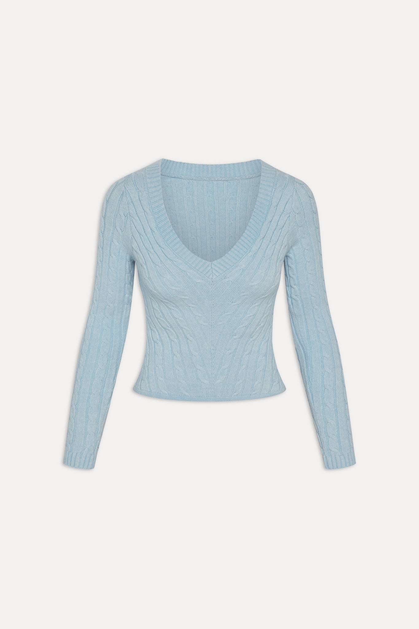 Frankies Bikinis sale Kit V Neck Knit Sweater - Daydream