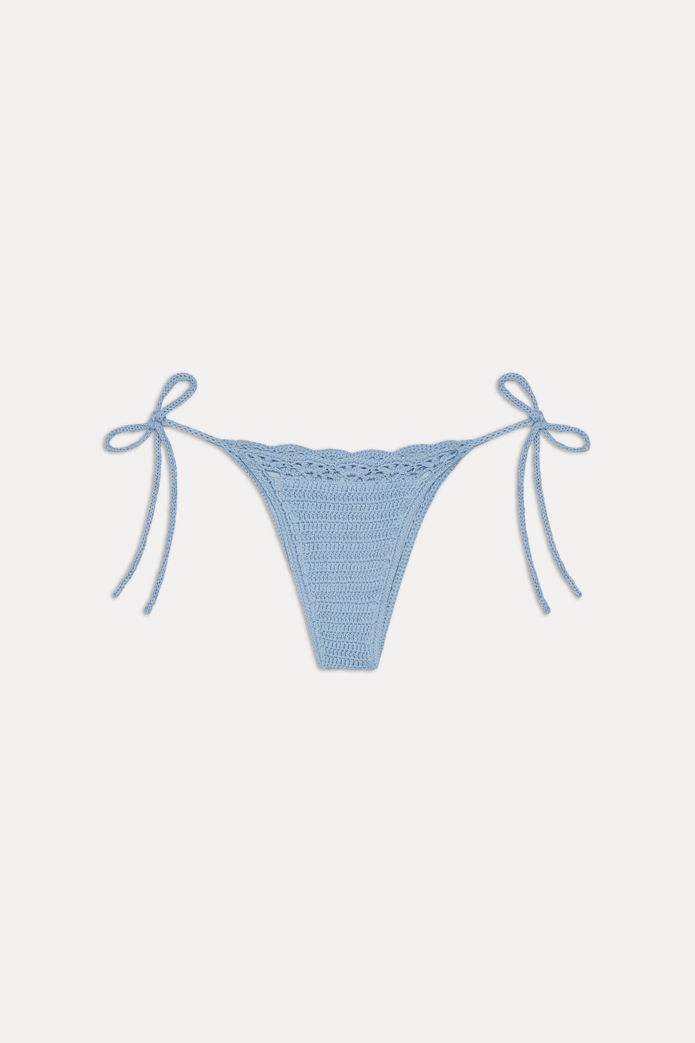 Frankies Bikinis sale Mackenzie Crochet String Bikini Bottom - Blue Jay