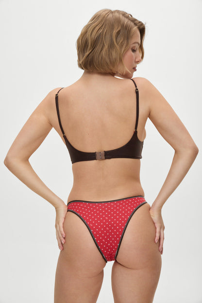 Frankies Bikinis sale x BELLA HADID Dove Bikini Bottom - Lovebug