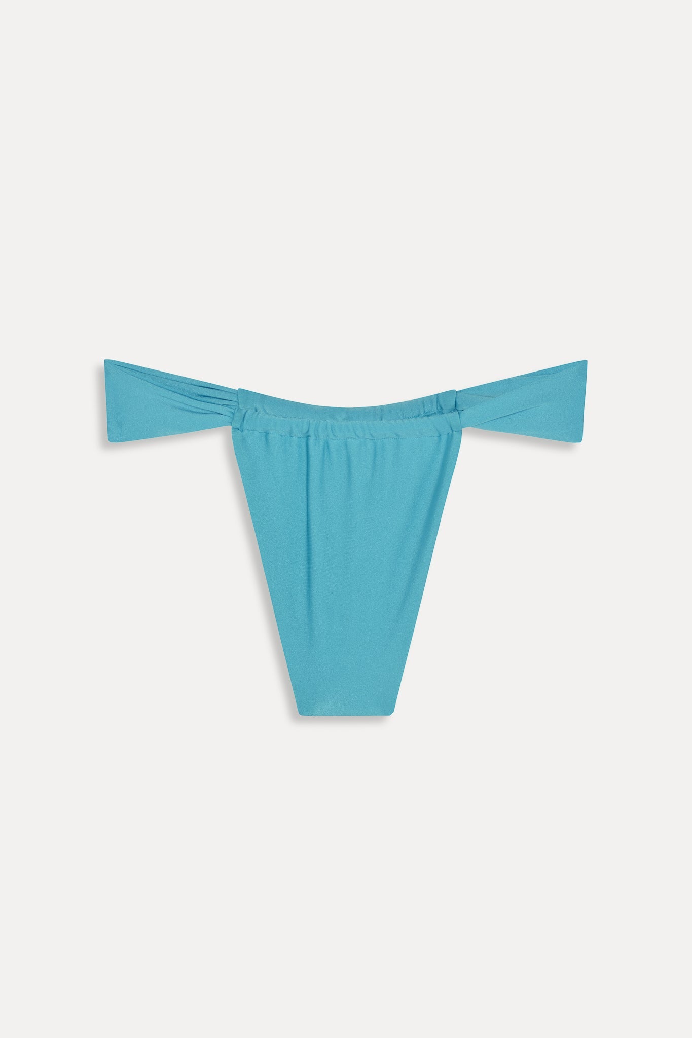 Frankies Bikinis sale Beckett Satin Micro Bikini Bottom - Cyan Shine