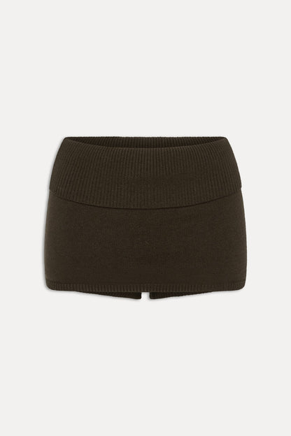 Frankies Bikinis sale Briar Mini Skort - Chocolate Brown
