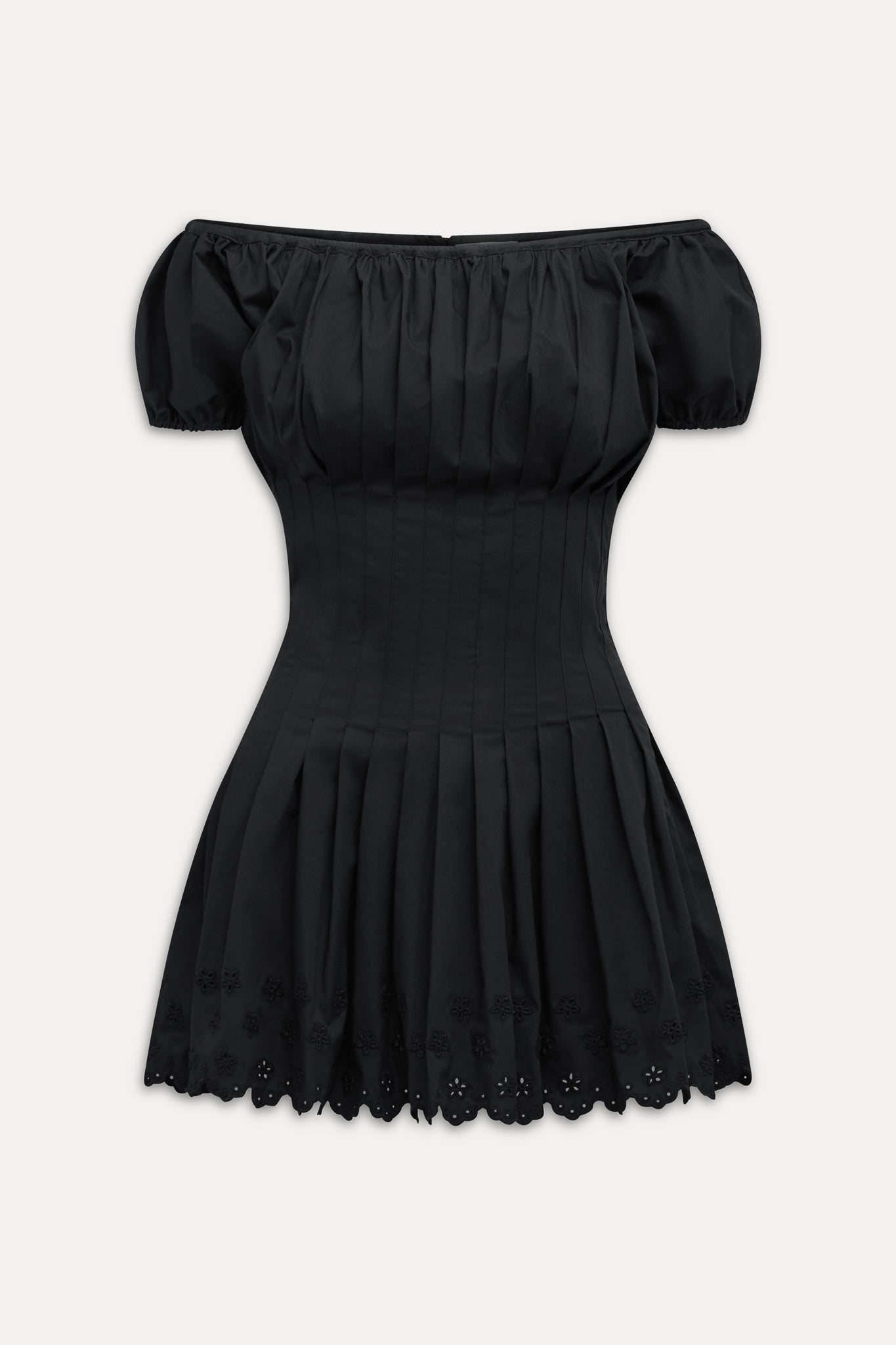Frankies Bikinis sale Sadie Embroidered Mini Dress - Black