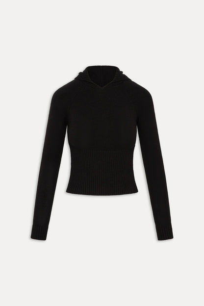 Frankies Bikinis sale Hazel Knit Hoodie - Black