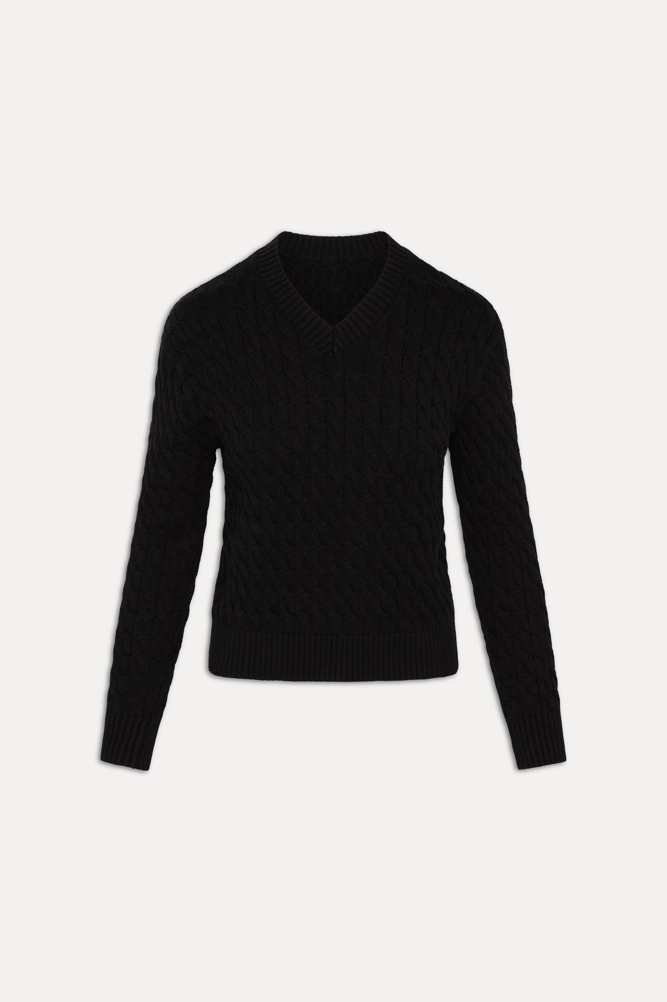 Frankies Bikinis sale Prince Cable Knit Sweater - Black