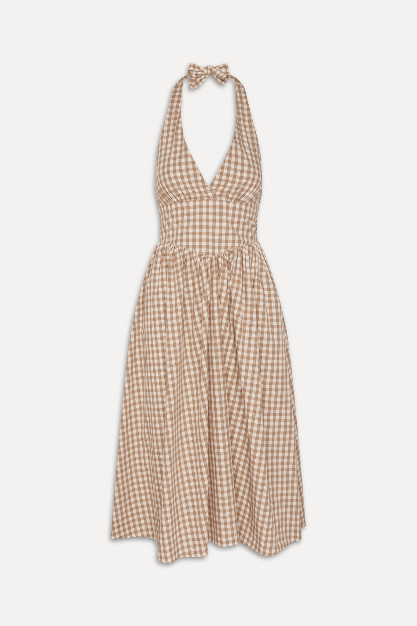 Frankies Bikinis sale x BELLA HADID Prairie Midi Dress - Rodeo Gingham