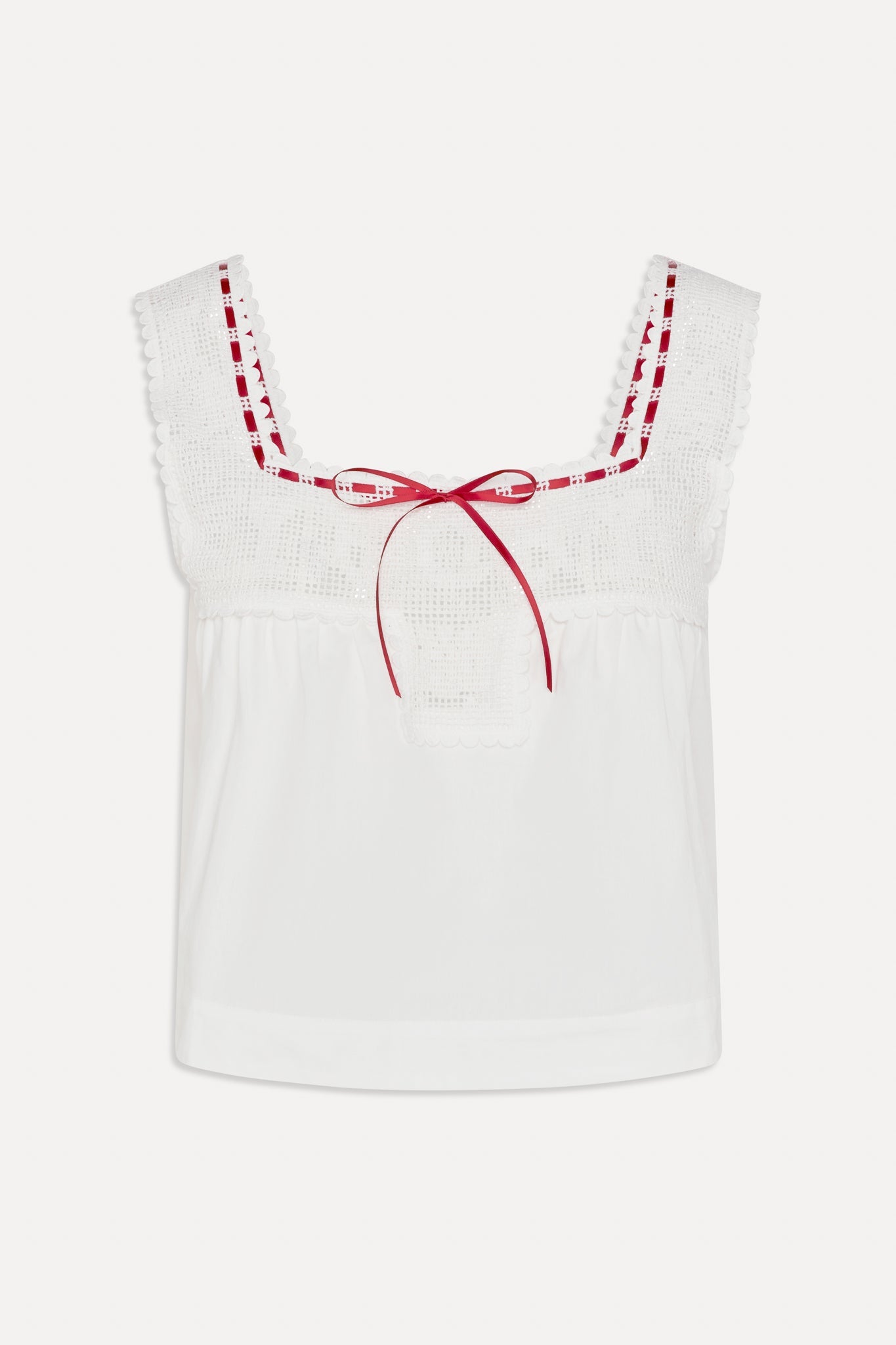 Frankies Bikinis sale x BELLA HADID Heirloom Top - White