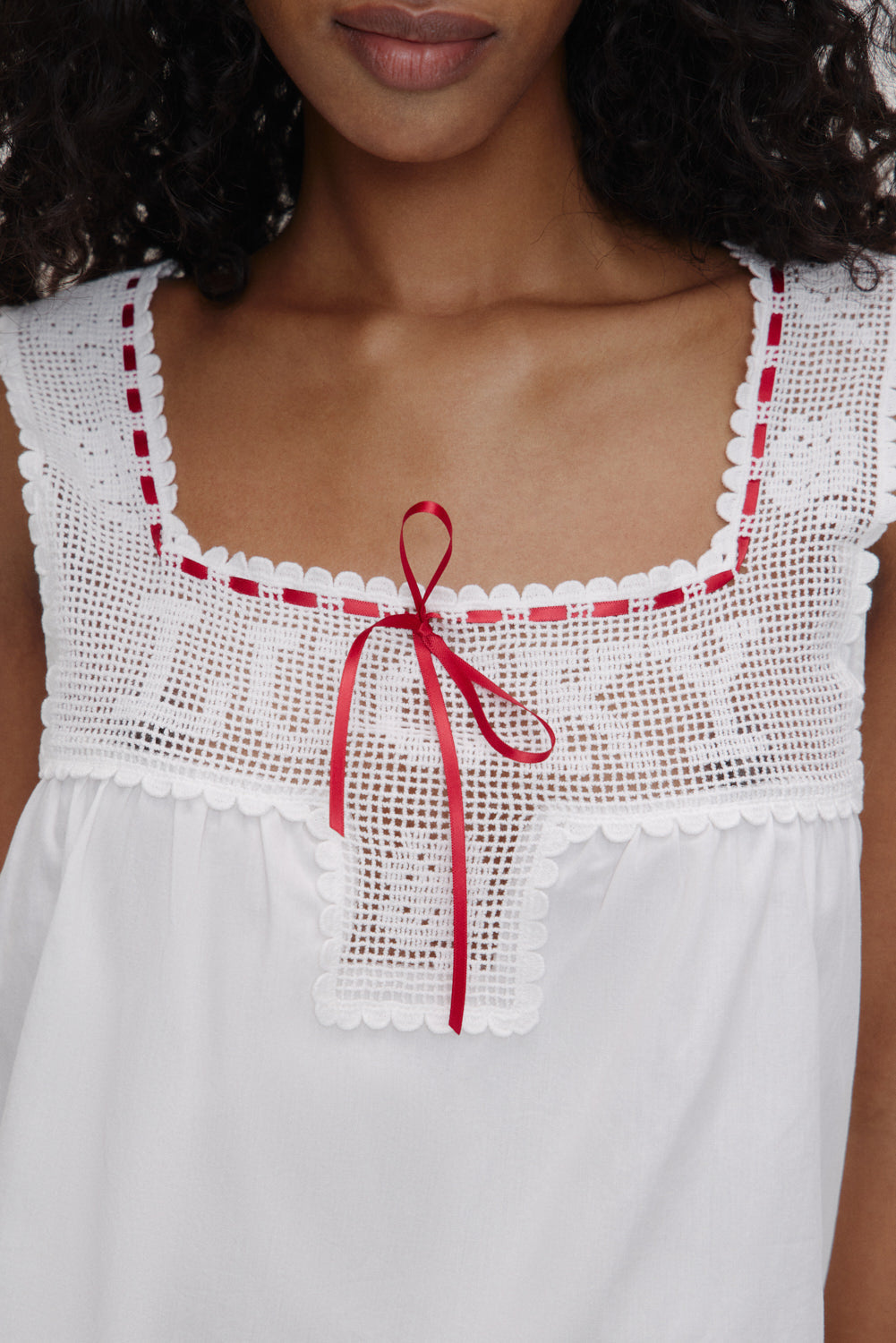 Frankies Bikinis sale x BELLA HADID Heirloom Top - White
