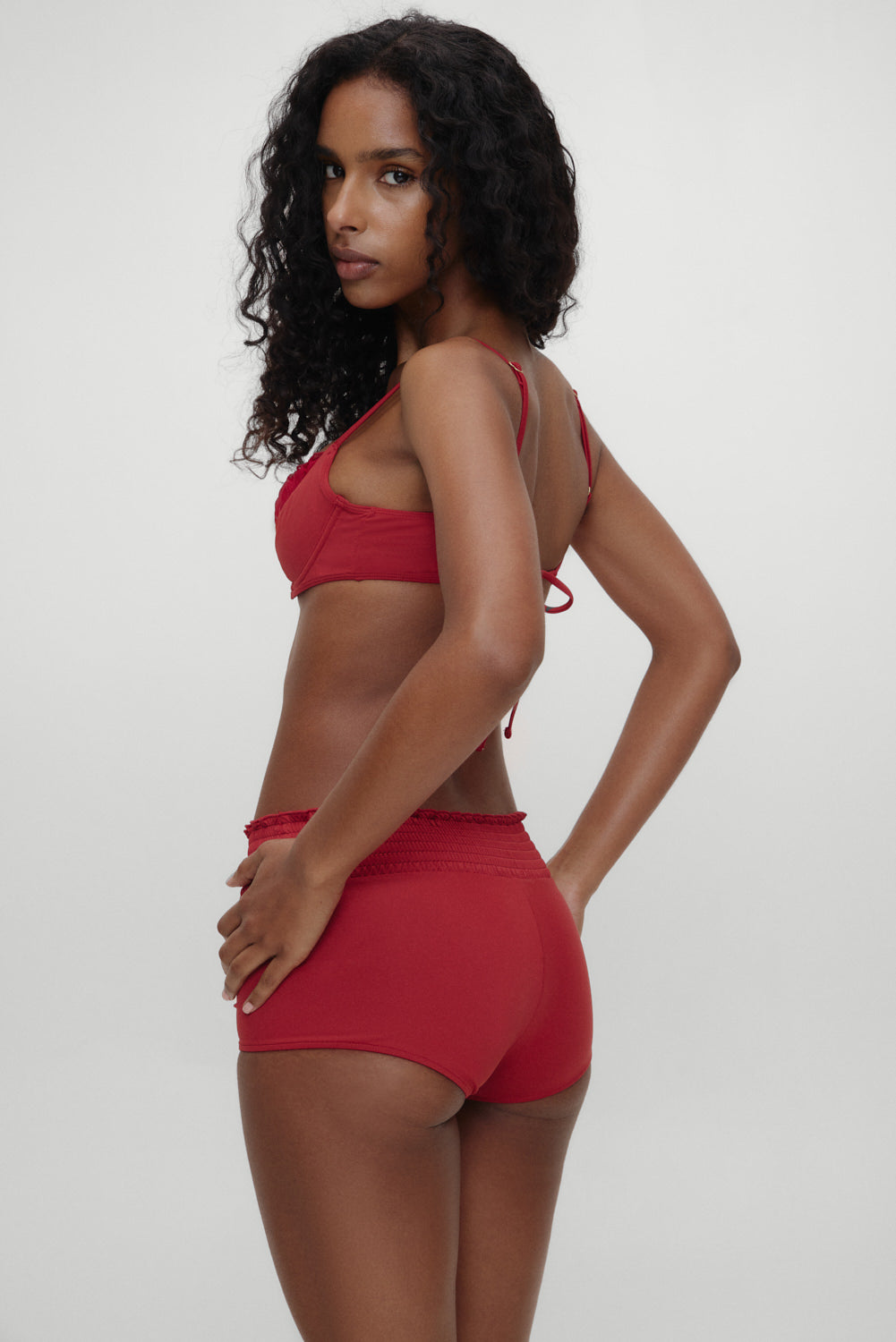 Frankies Bikinis sale x BELLA HADID Haven Swim Shorts - Valentine