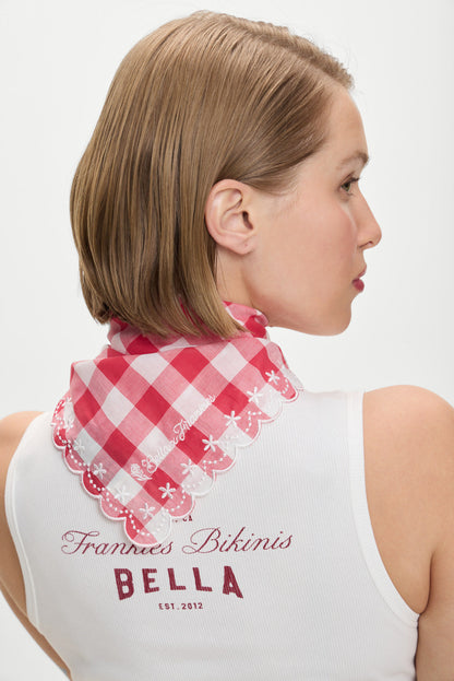 Frankies Bikinis sale x BELLA HADID Little Miss Head Scarf - Malibu Picnic