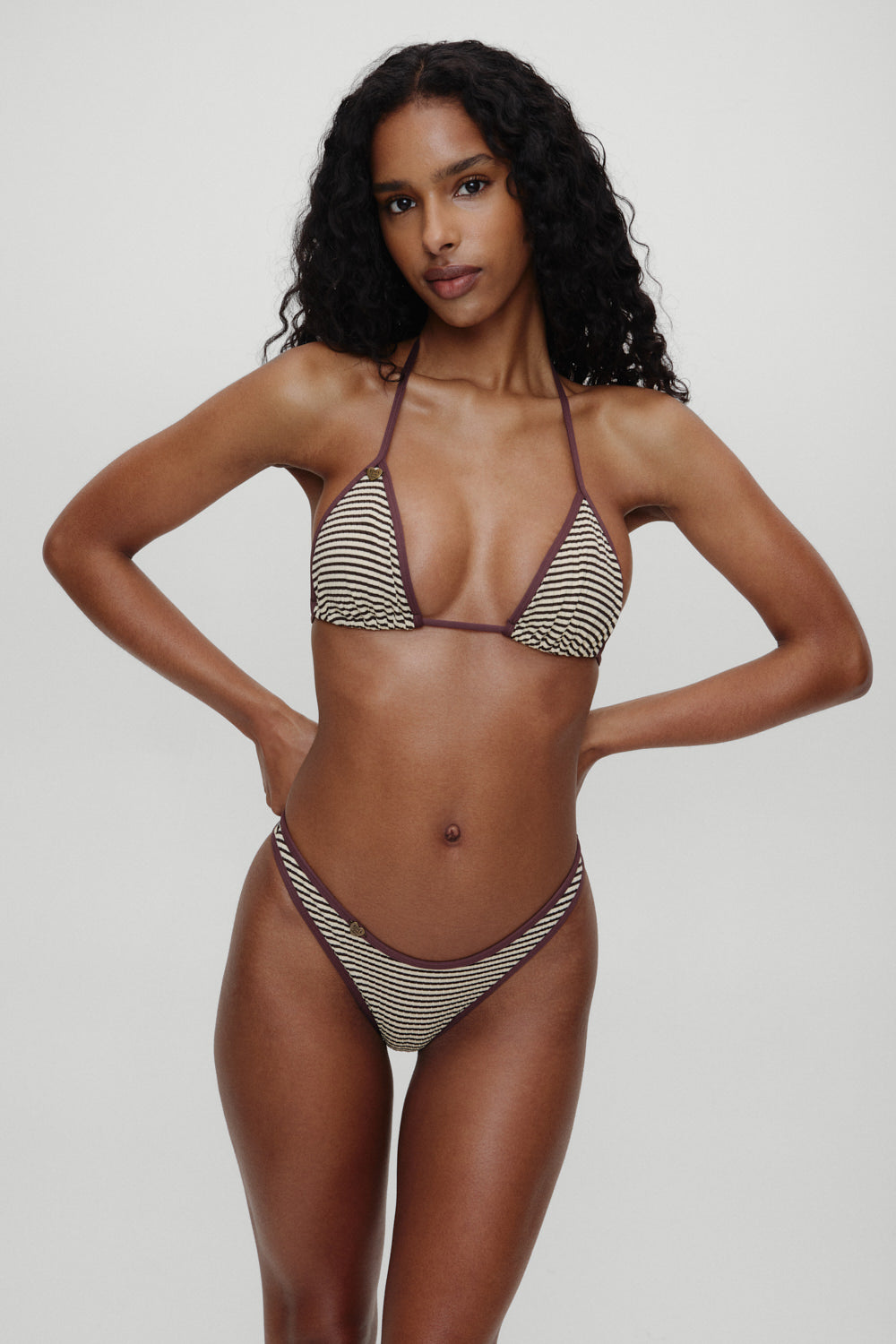 Frankies Bikinis sale x BELLA HADID Nick Triangle Bikini Top - Lasso