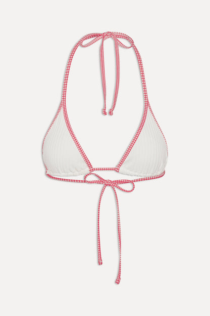 Frankies Bikinis sale x BELLA HADID Paradise Halter Bikini Top - Weekend at the Farm