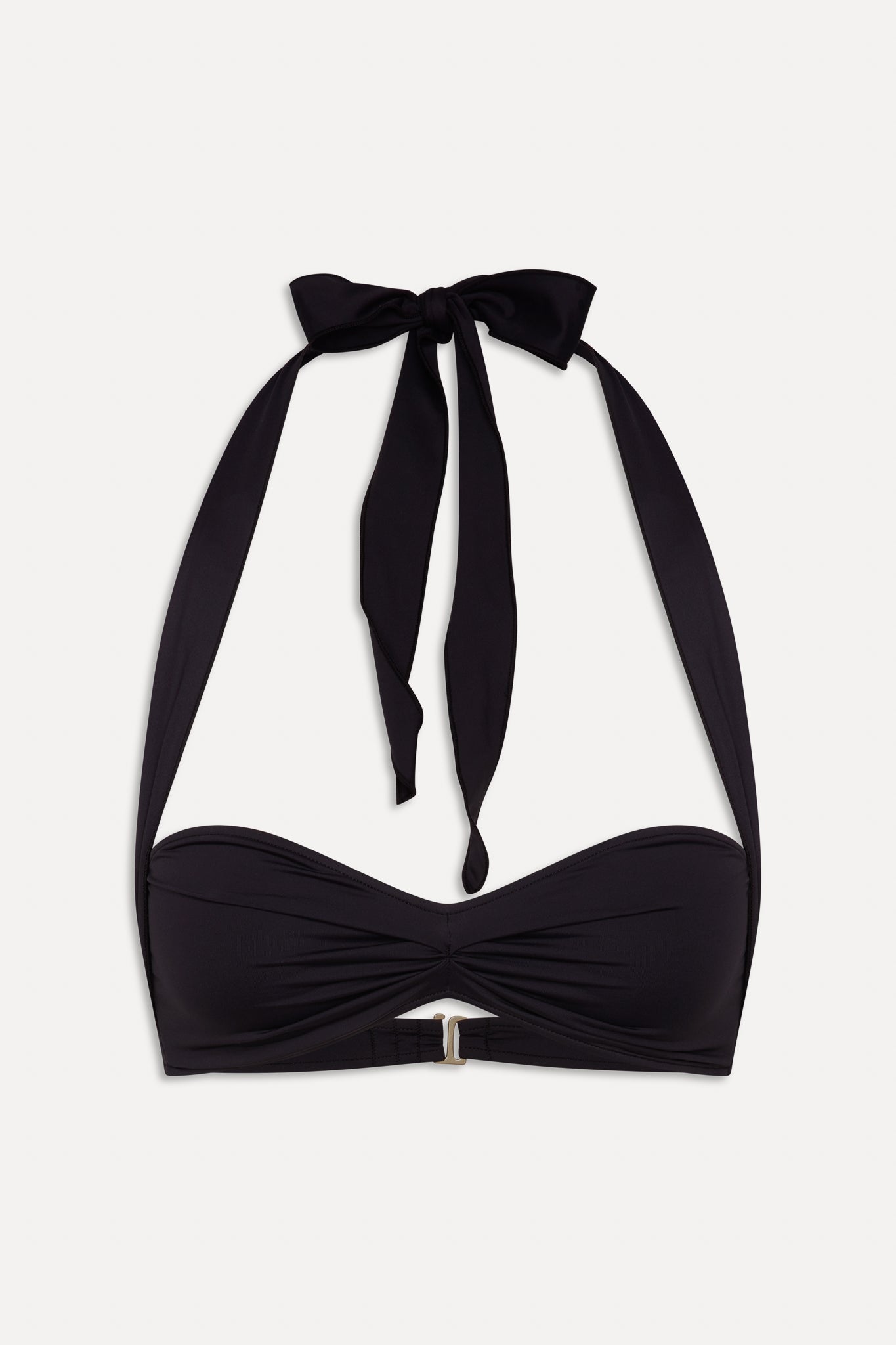 Frankies Bikinis sale x BELLA HADID Sunday Halter Bikini Top - Black