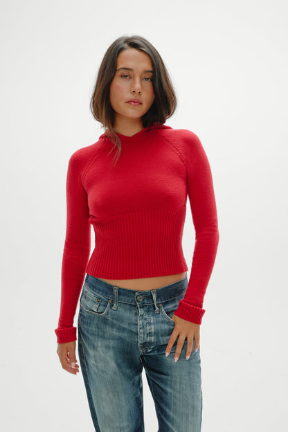 Frankies Bikinis sale Hazel Knit Hoodie - Heartstrings