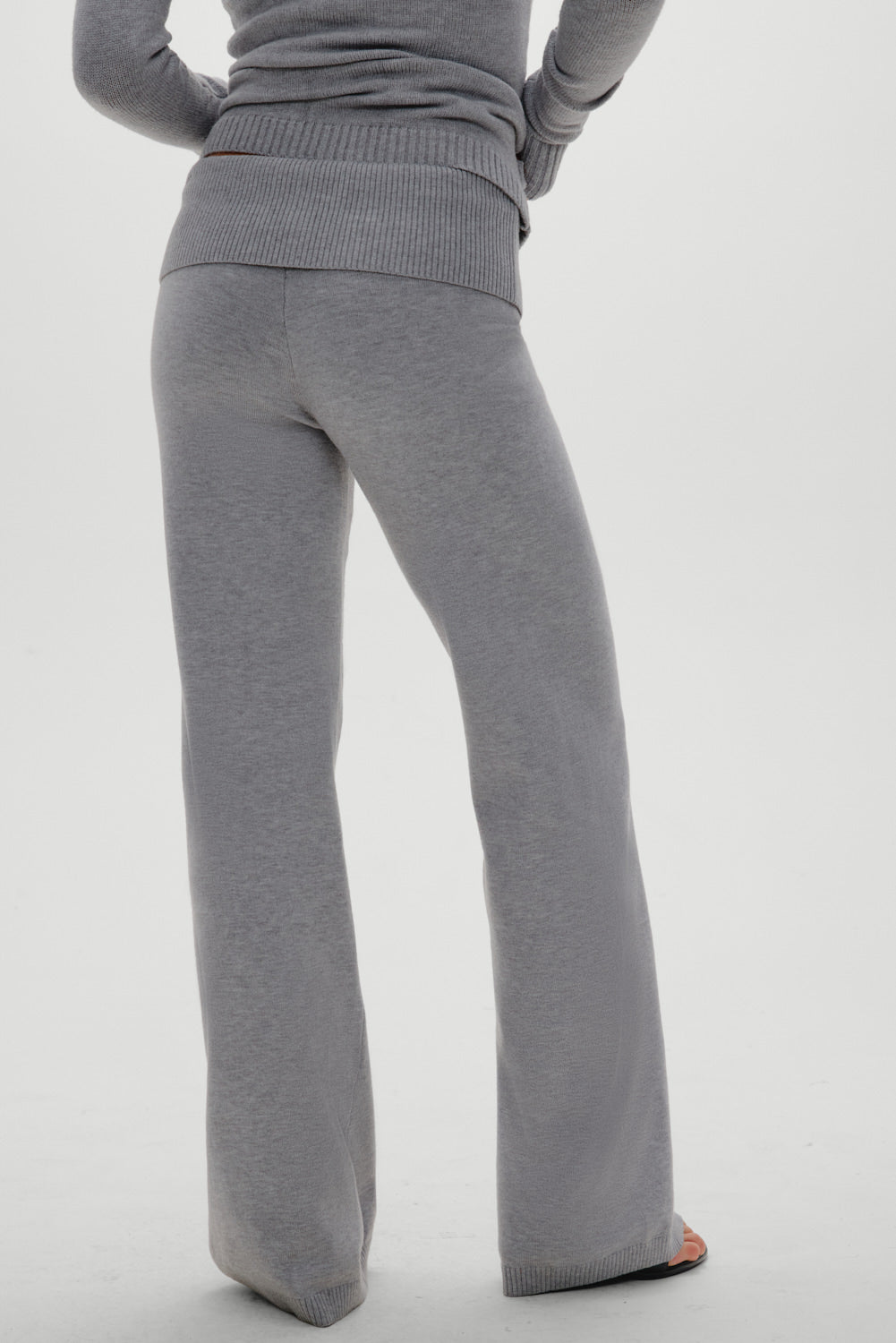 Frankies Bikinis sale Dawson Knit Fold Over Pants - Cloud Cover
