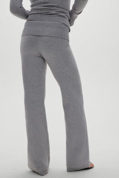Frankies Bikinis sale Dawson Knit Fold Over Pants - Cloud Cover