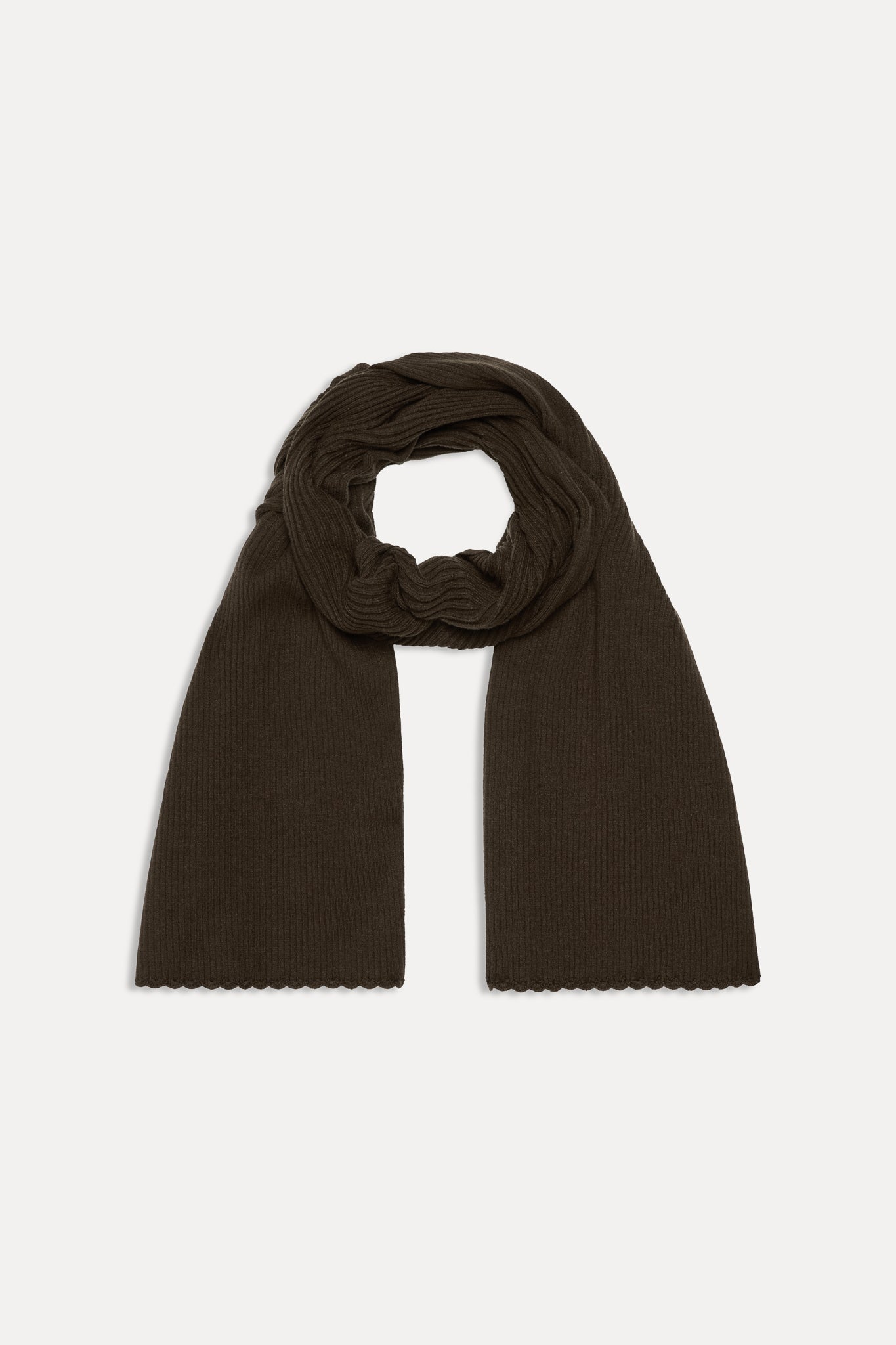Frankies Bikinis sale Snug Knit Scarf - Chocolate Brown
