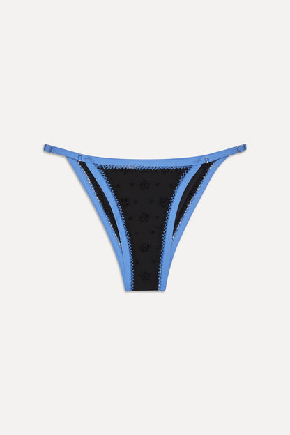 Frankies Bikinis sale Luna Cheeky Eyelet Bikini Bottom - Eclipse