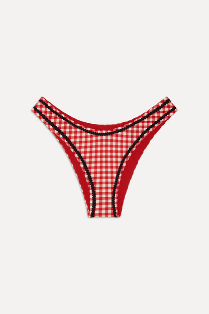 Frankies Bikinis sale Dove Bikini Bottom - Cherry Picnic