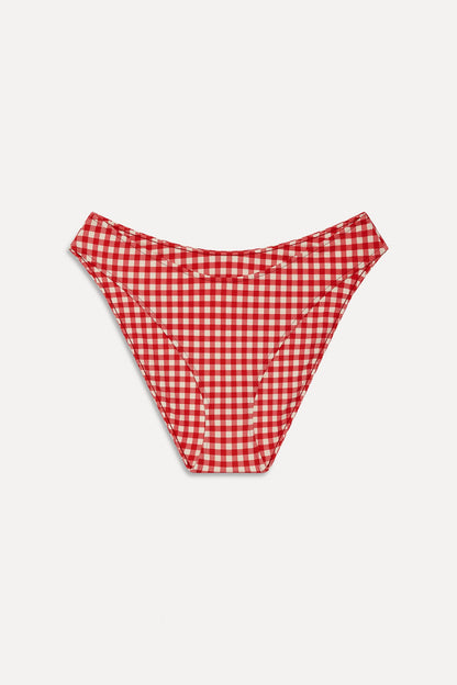 Frankies Bikinis sale Catalina Full Coverage Bikini Bottom - Cherry Picnic