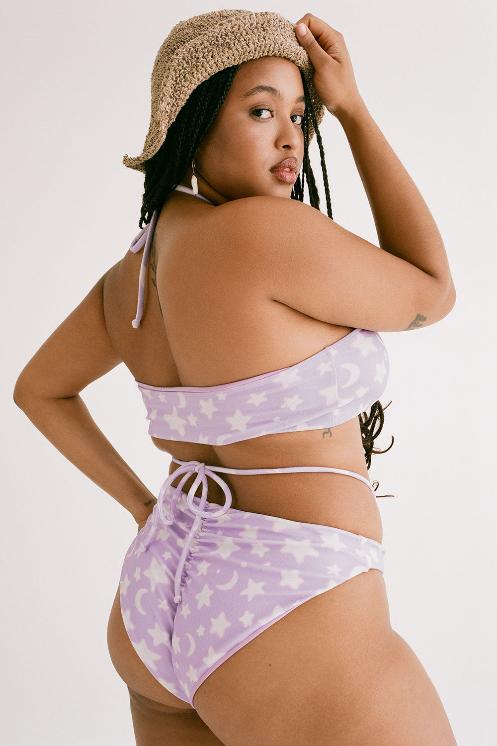 Frankies Bikinis sale Jupiter Terry Bandeau Bikini Top - Luna
