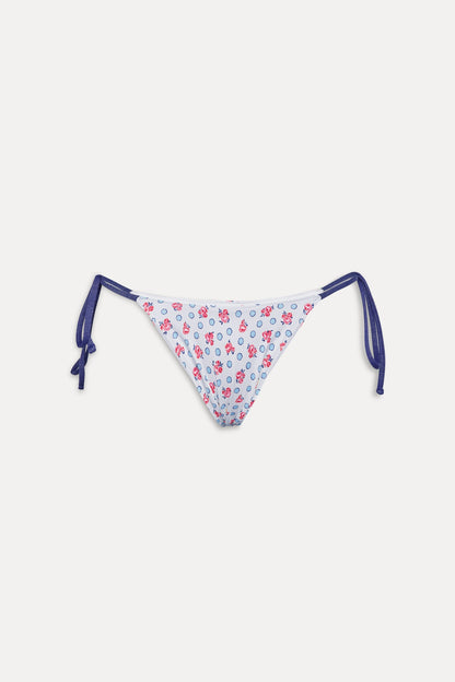 Frankies Bikinis sale Mackenzie Cheeky String Bikini Bottom - Wild Rose