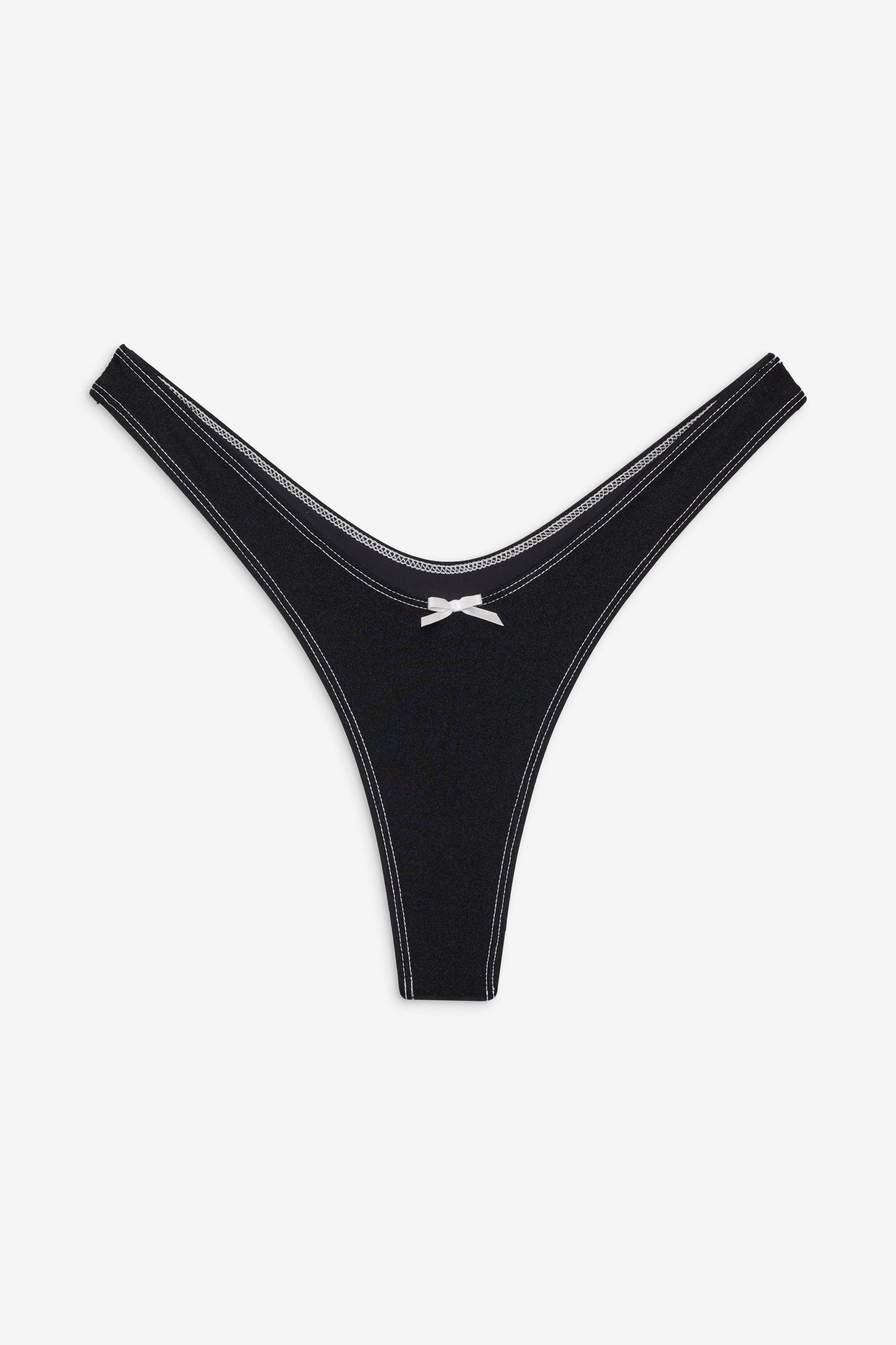 Frankies Bikinis sale Full Moon Micro Bikini Bottom - Black Shine