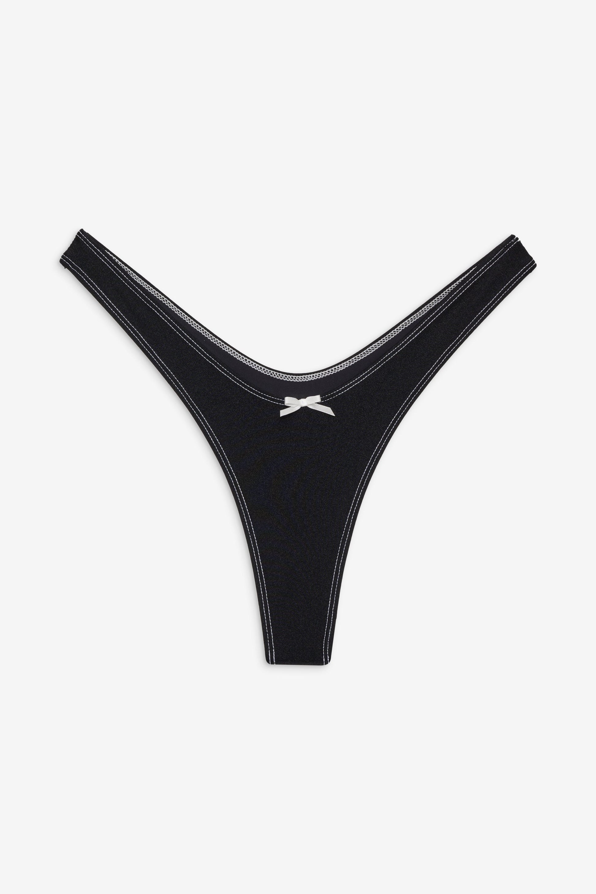 Frankies Bikinis sale Full Moon Micro Bikini Bottom - Black Shine