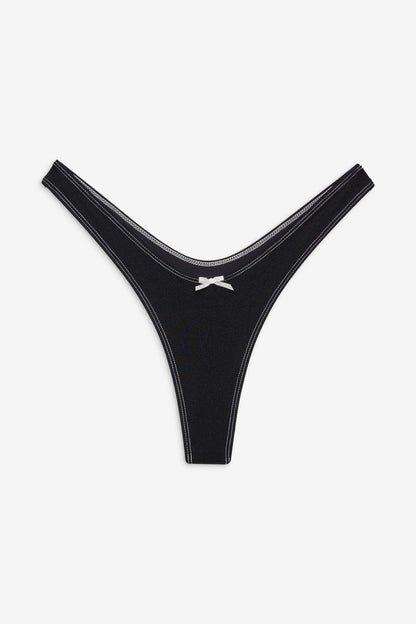 Frankies Bikinis sale Full Moon Micro Bikini Bottom - Black Shine