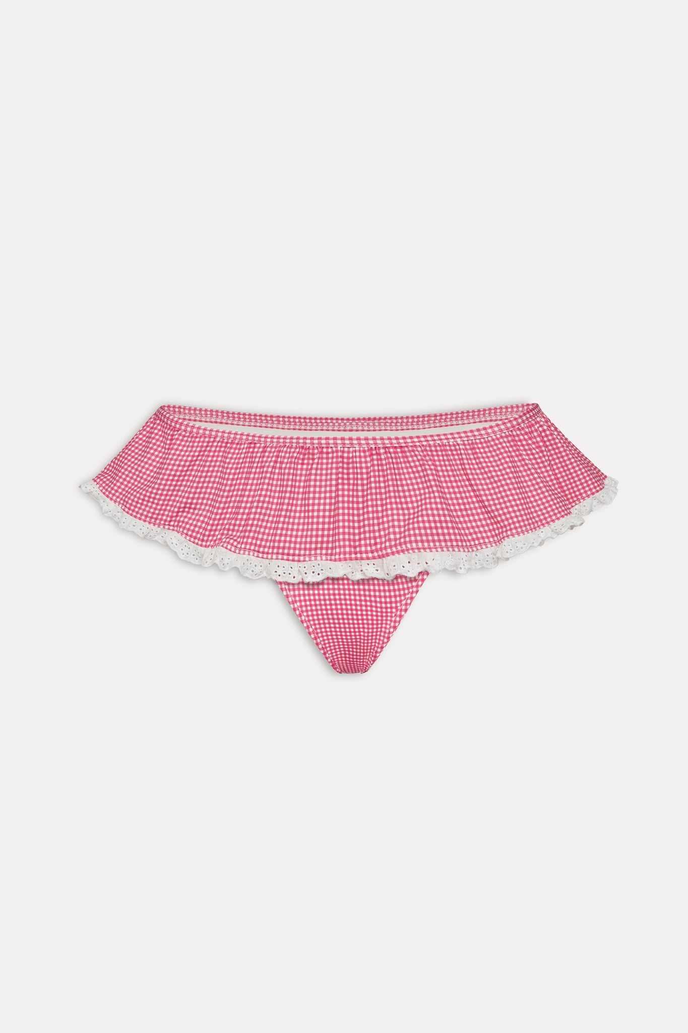 Frankies Bikinis sale Mercer Swim Skirt - Ladybug Gingham