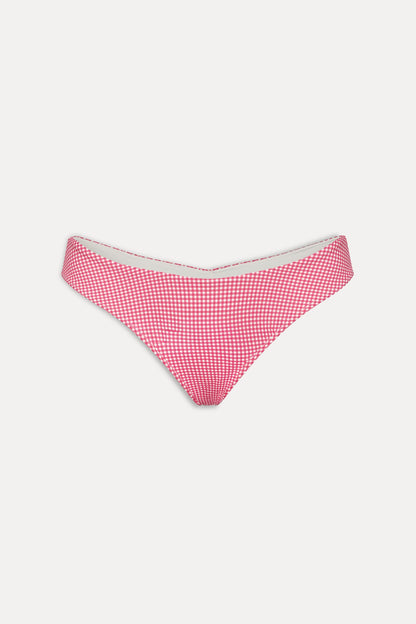Frankies Bikinis sale Katarina Cheeky Bikini Bottom - Ladybug Gingham