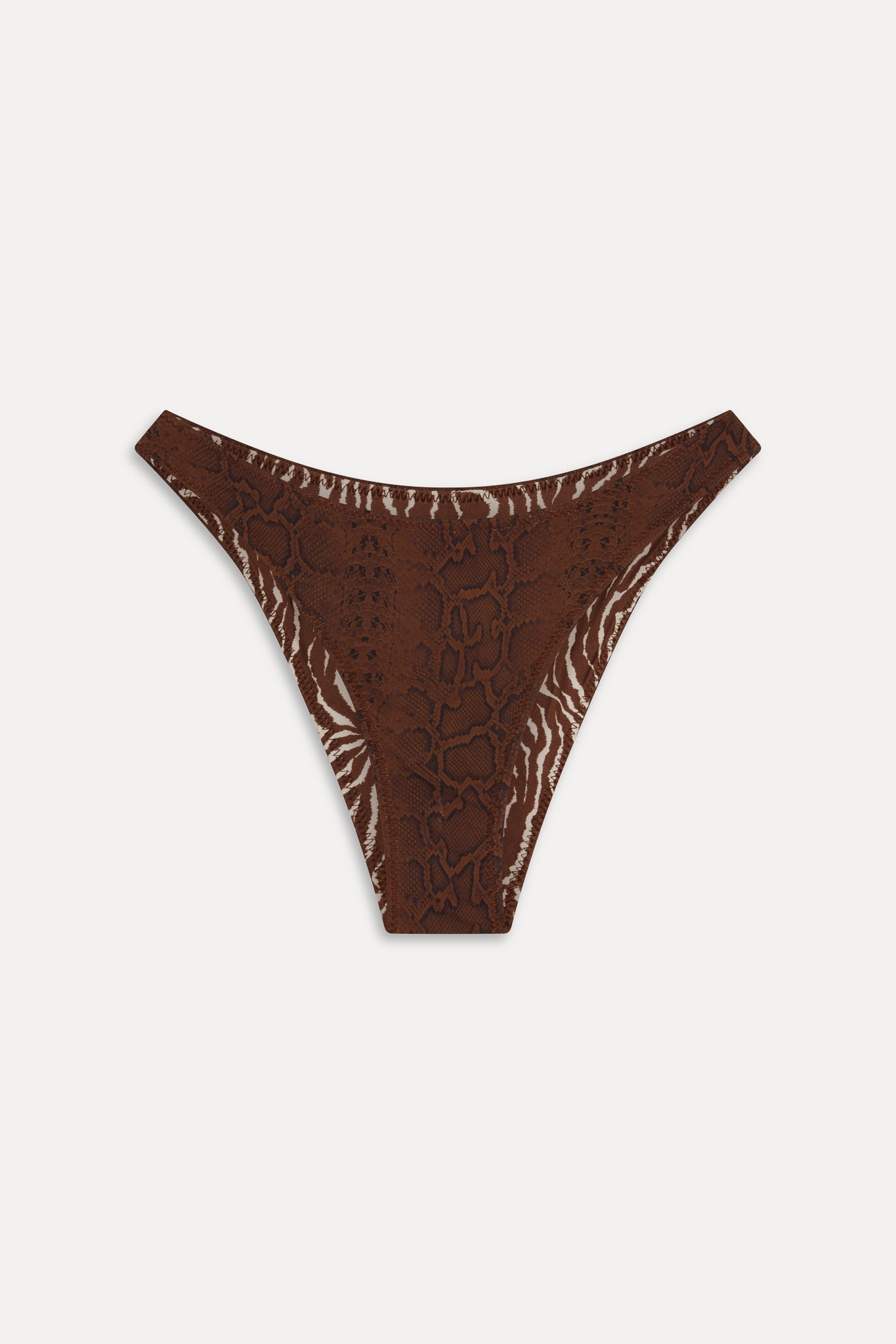 Frankies Bikinis sale x Réalisation Par Dove Reversible Bikini Bottom - Python/Animal