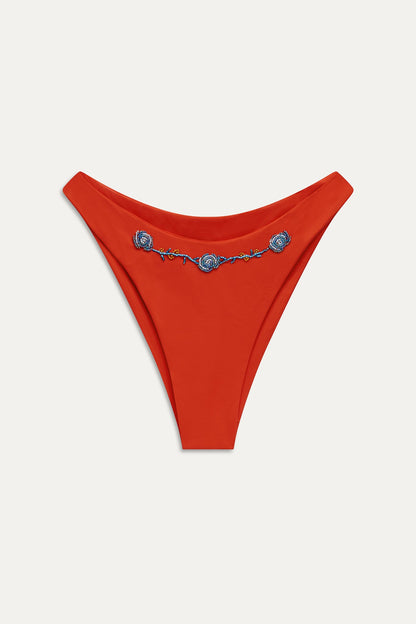 Frankies Bikinis sale Dove Bikini Bottom - Market Rose