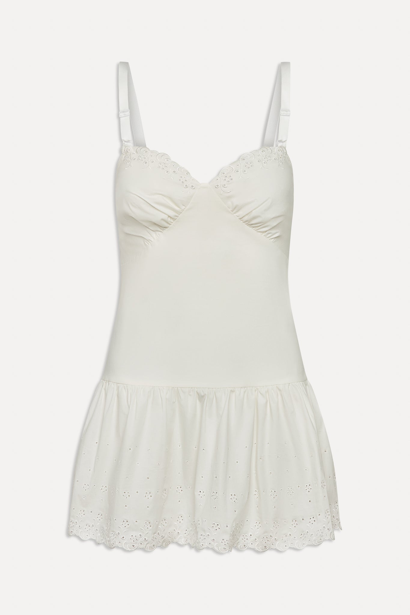 Frankies Bikinis sale Willa Cotton Mini Dress - Spring Cloud
