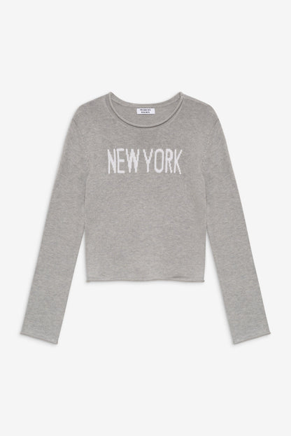 Frankies Bikinis sale Kennedy Cotton Knit Sweater - New York
