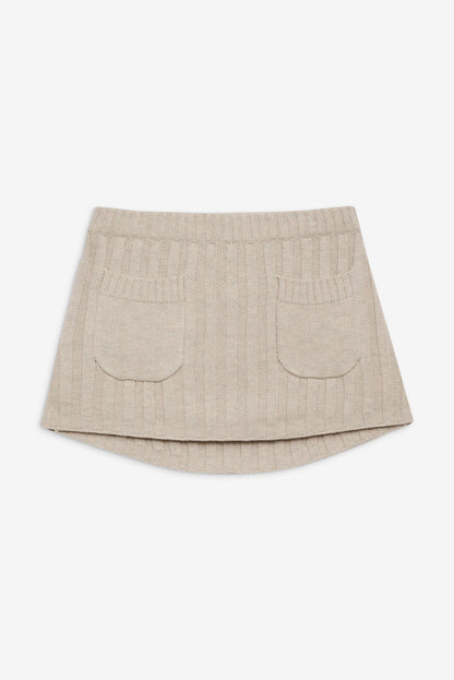 Frankies Bikinis sale Ashton Knit Mini Skort - Cream