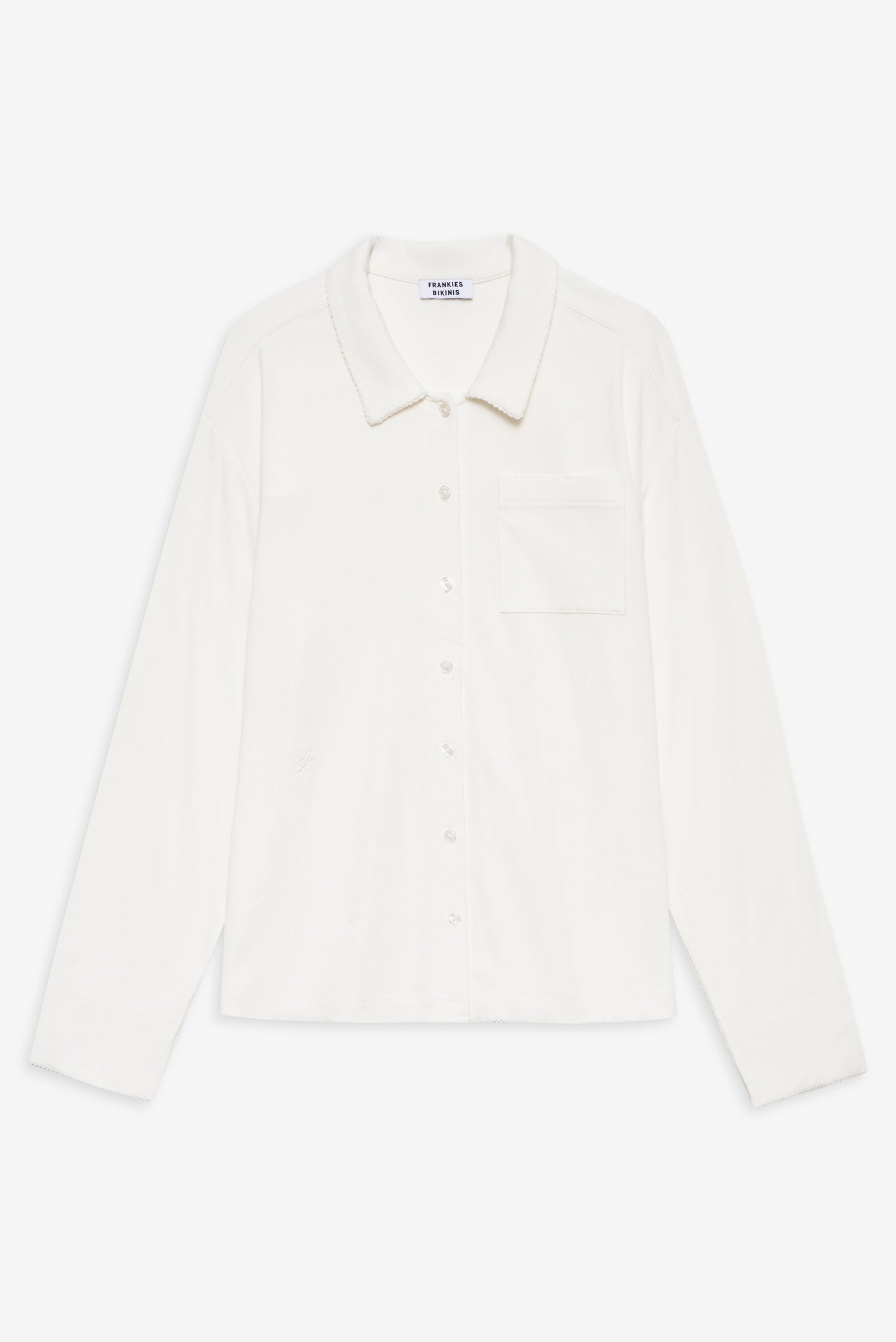 Frankies Bikinis sale Rory Long Sleeve Sleep Shirt - Seashell