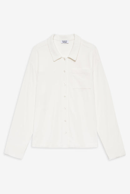Frankies Bikinis sale Rory Long Sleeve Sleep Shirt - Seashell