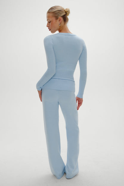 Frankies Bikinis sale Dawson Knit Fold Over Pants - Daydream