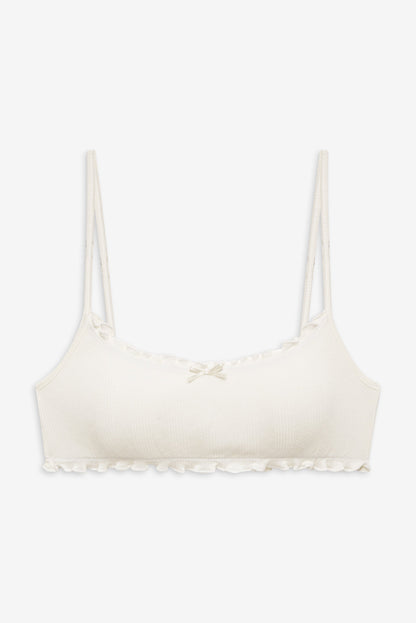 Frankies Bikinis sale Bridget Bralette - White