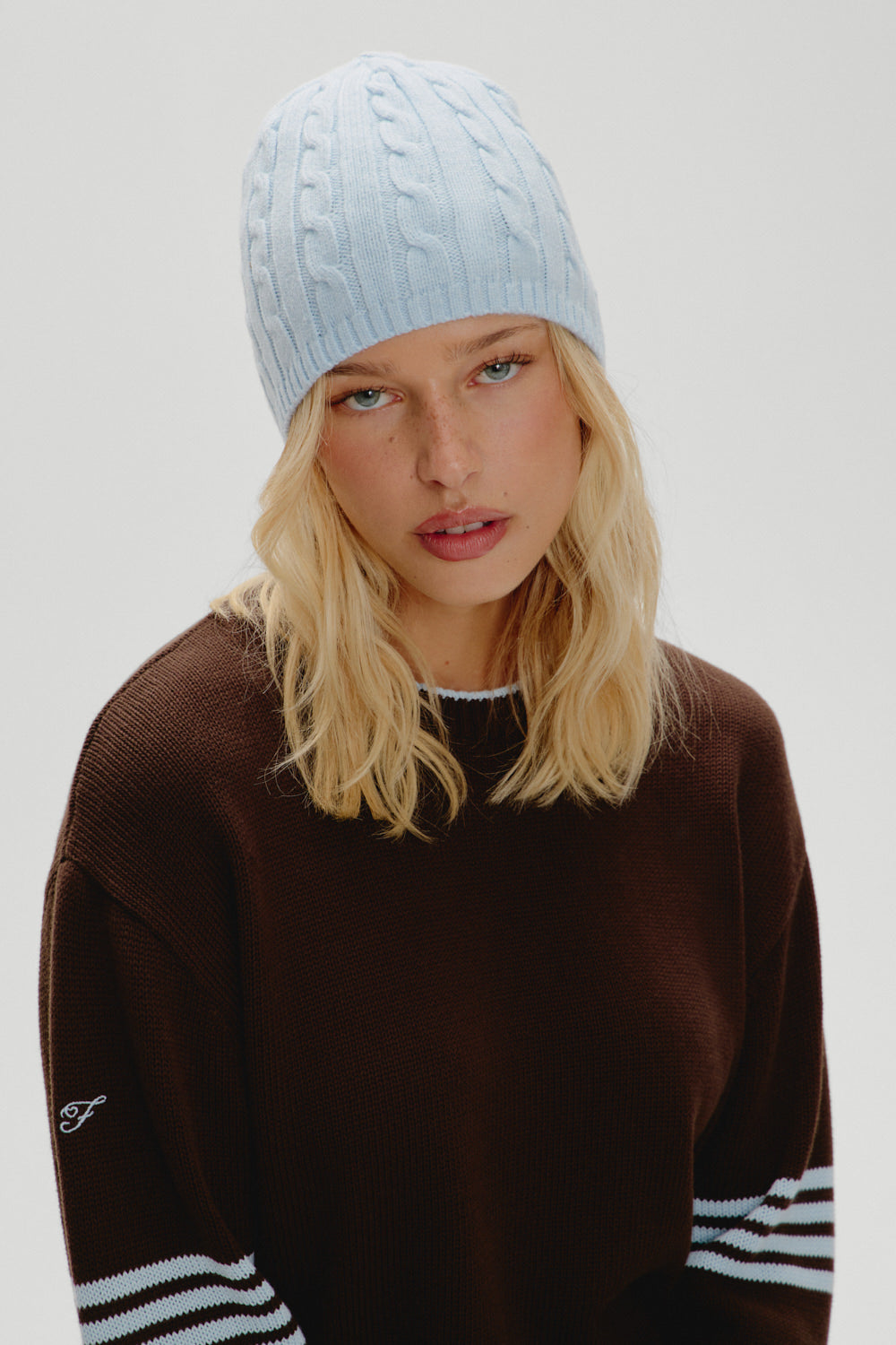 Frankies Bikinis sale Bundle Up Knit Beanie - Daydream