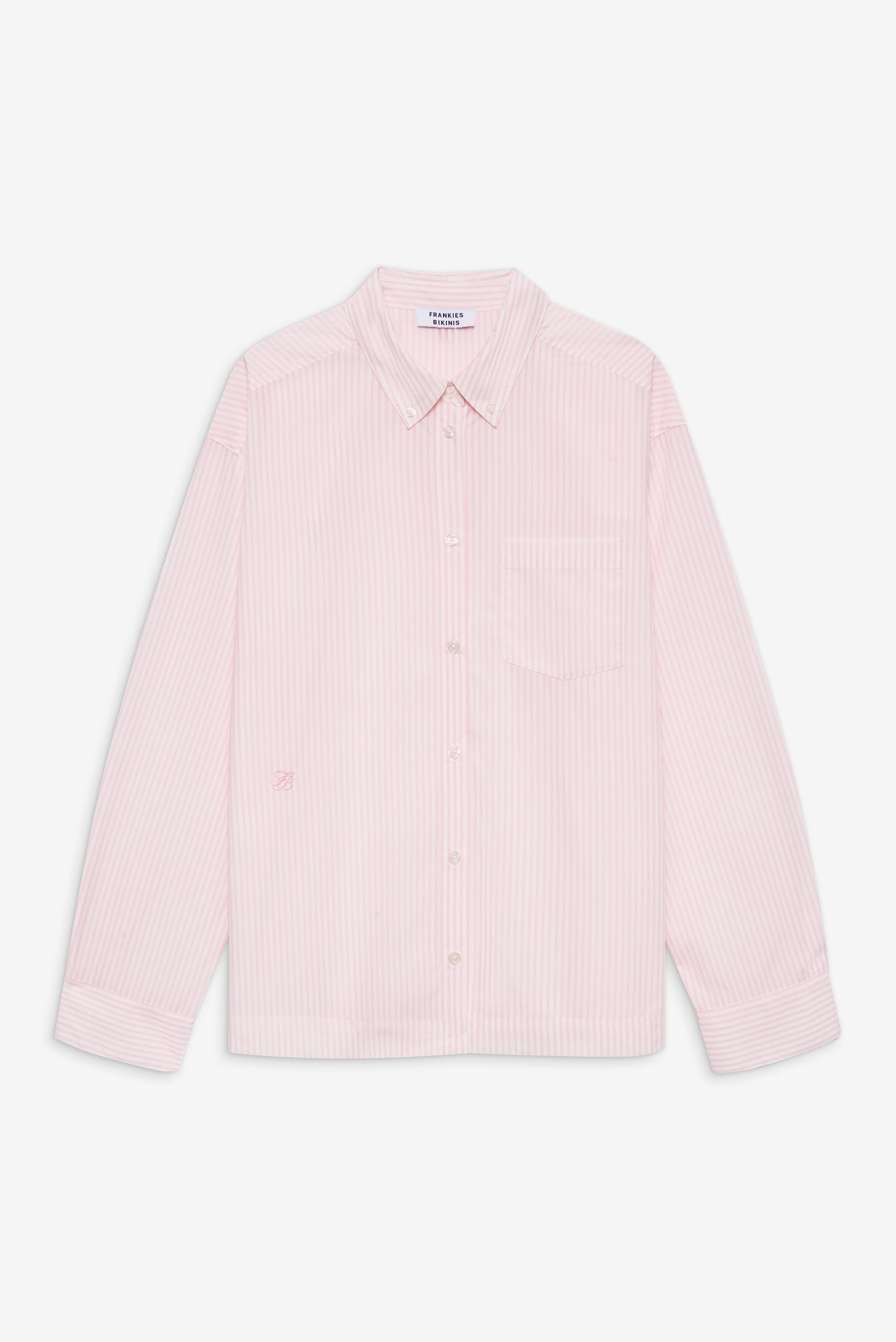 Frankies Bikinis sale Ralph Long Sleeve Sleep Shirt - Pink Stripe