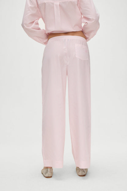 Frankies Bikinis sale Easy Striped Sleep Pants - Pink Stripe