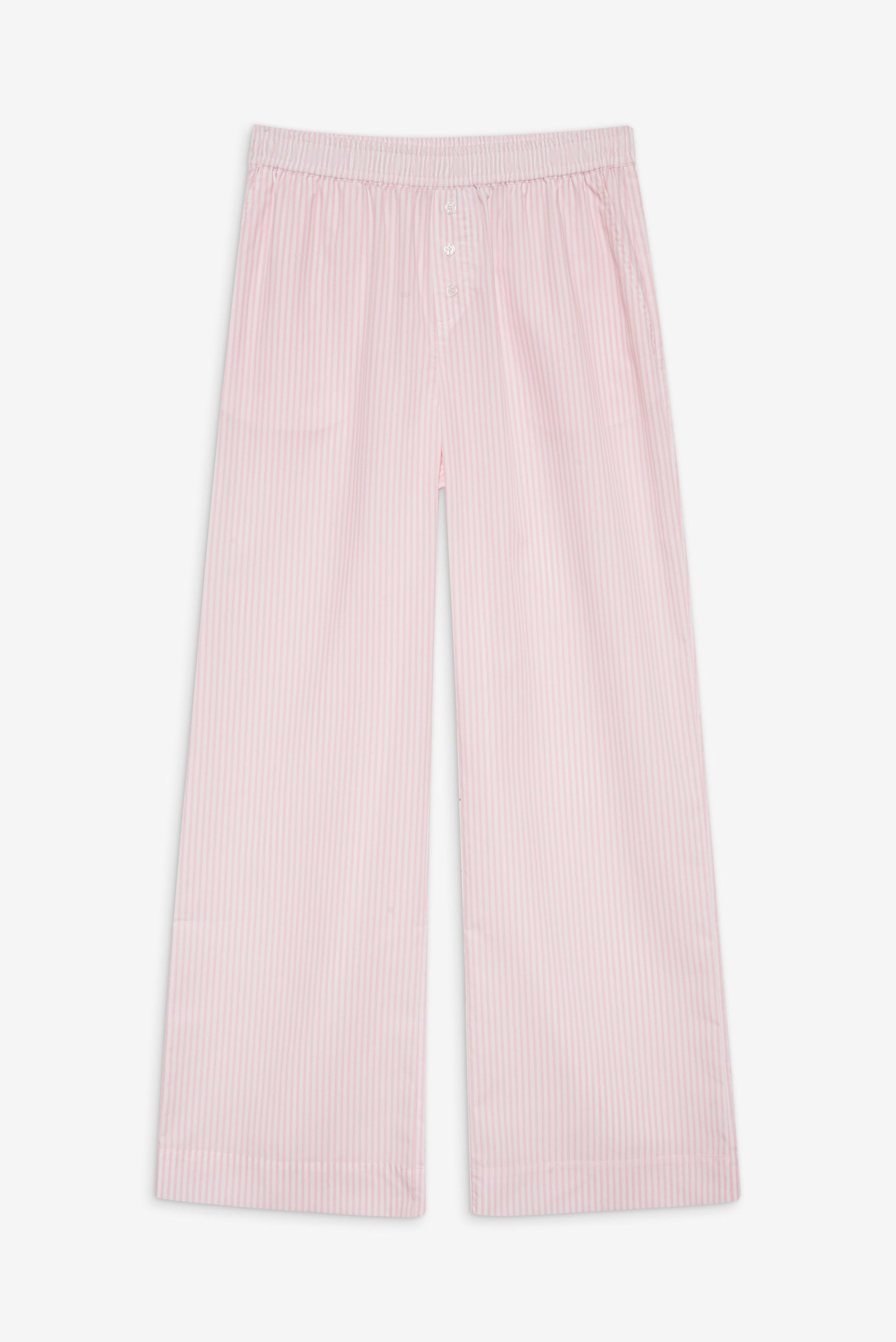 Frankies Bikinis sale Easy Striped Sleep Pants - Pink Stripe
