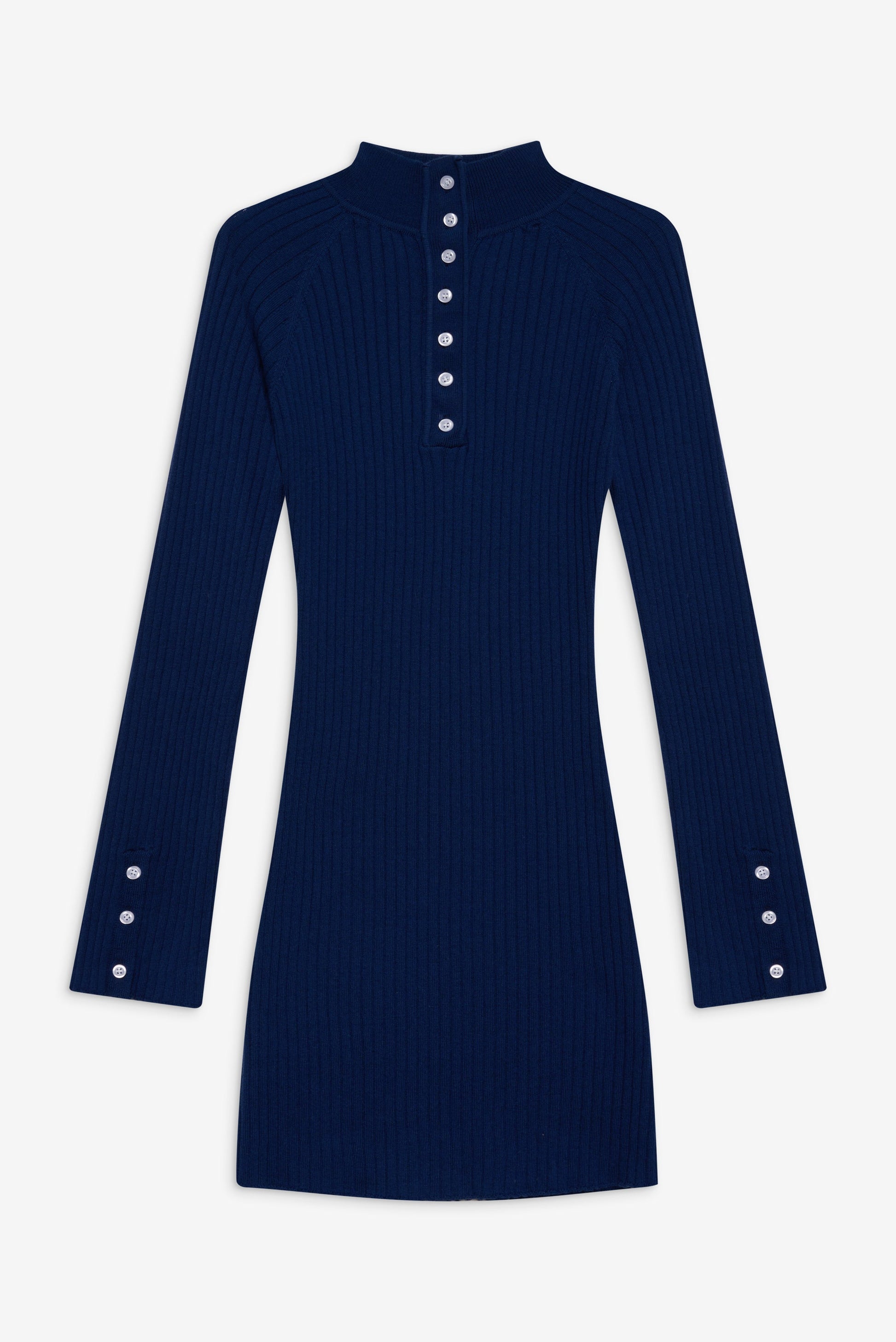 Frankies Bikinis sale Isla Long Sleeve Mini Dress - Midnight Blue