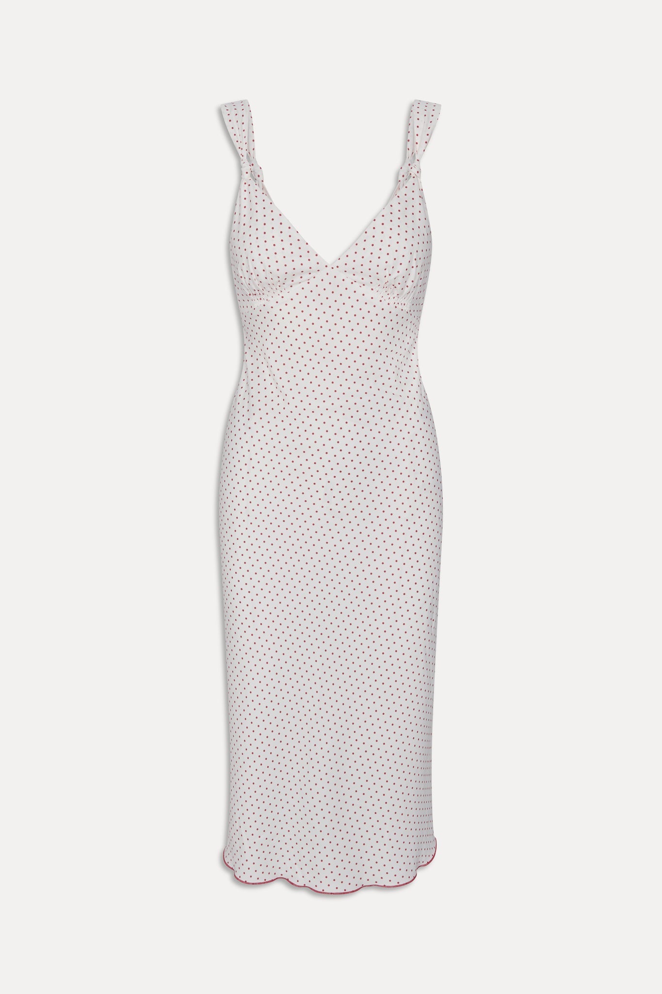 Frankies Bikinis sale Gem Midi Slip Dress - Red Dot