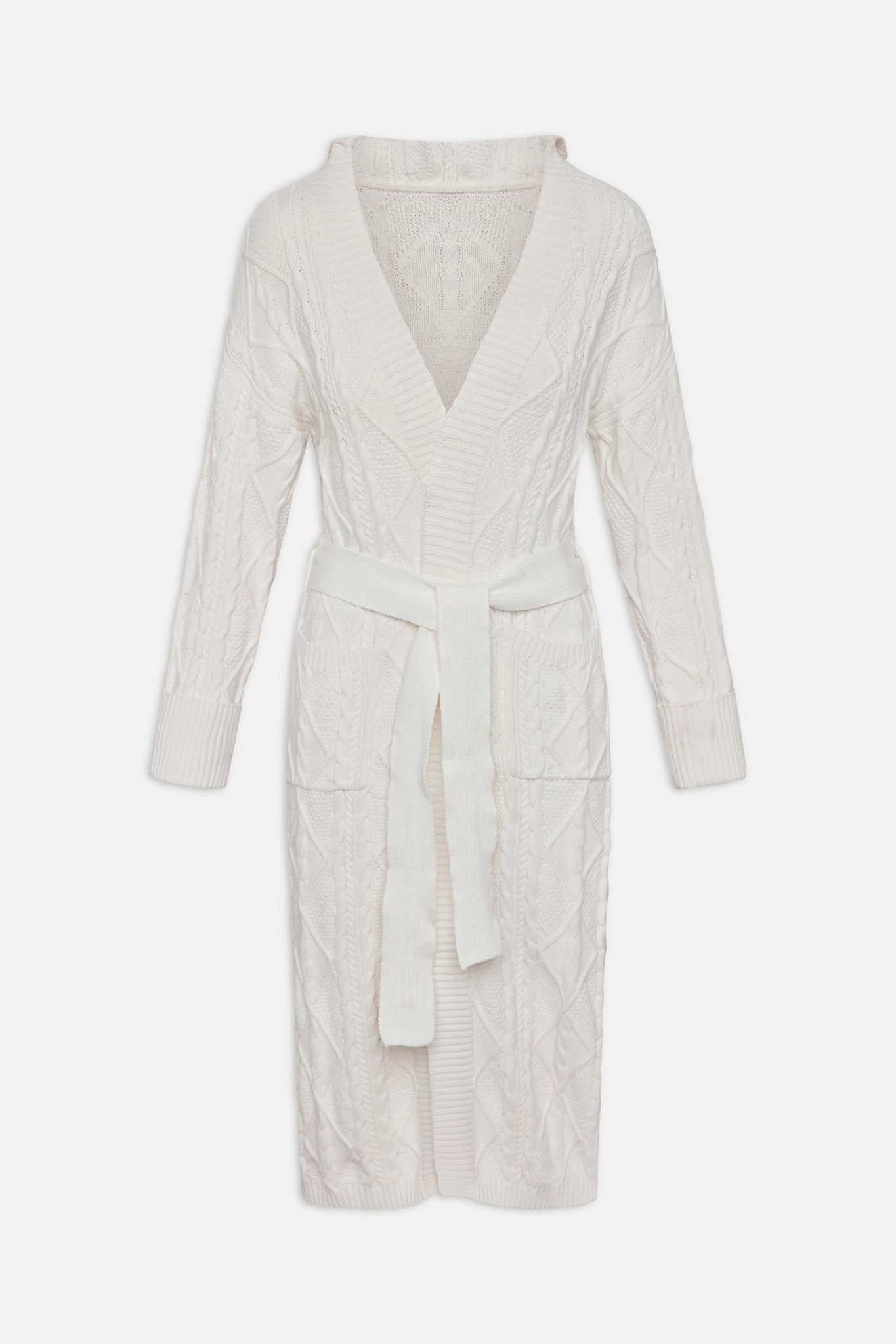 Frankies Bikinis sale Love Story Duster Cardigan - Cloud White