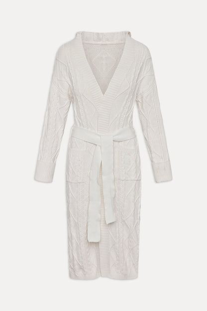 Frankies Bikinis sale Love Story Duster Cardigan - Cloud White