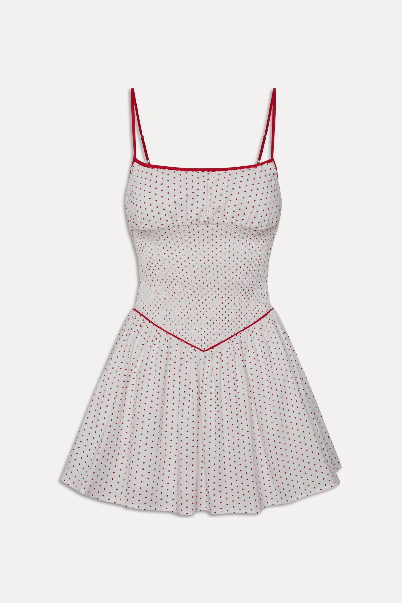 Frankies Bikinis sale Coast Cotton Mini Dress - Red Dot
