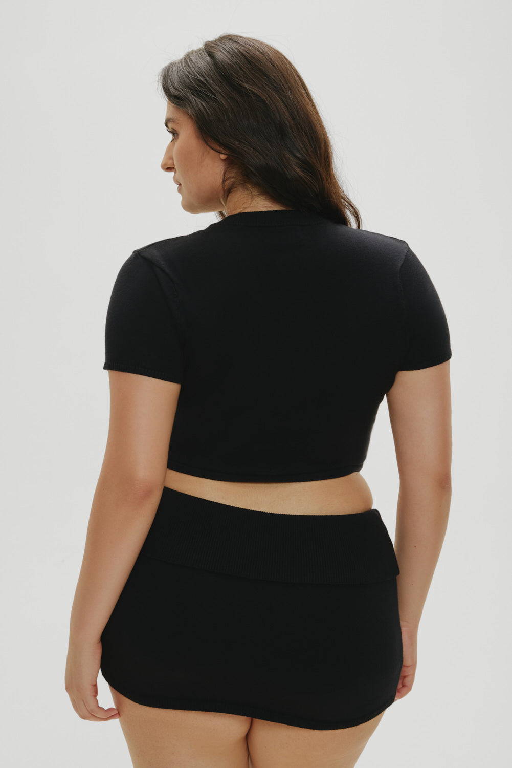 Frankies Bikinis sale x Khy Briar Cloud Knit Skirt - Midnight Serenade